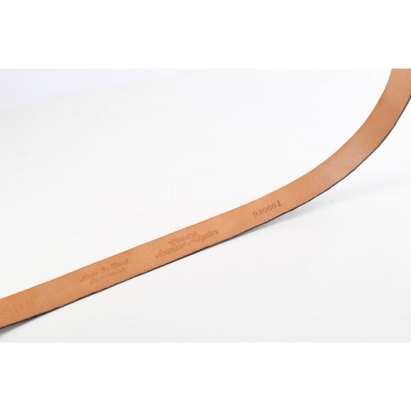 Vintage Martin Dingman Brown American Aligator Leather Handmade Skinny Belt XL main image 4